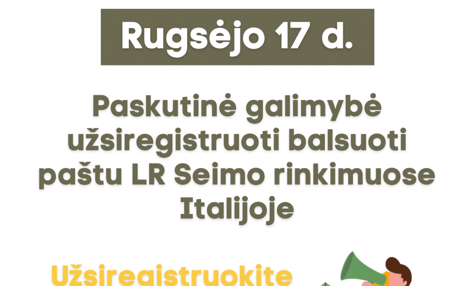 Balsavimas LR Seimo rinkimuose Italijoje 
