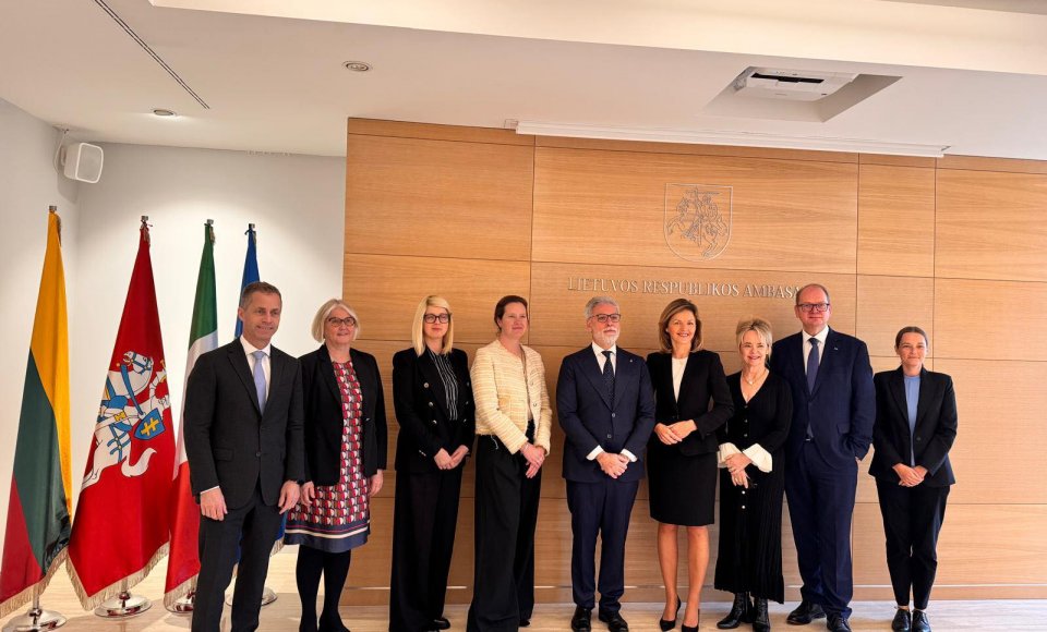 Susitikimas Lietuvos ambasadoje Romoje – galimybė kurti bendras Šiaurės ir Baltijos šalių...