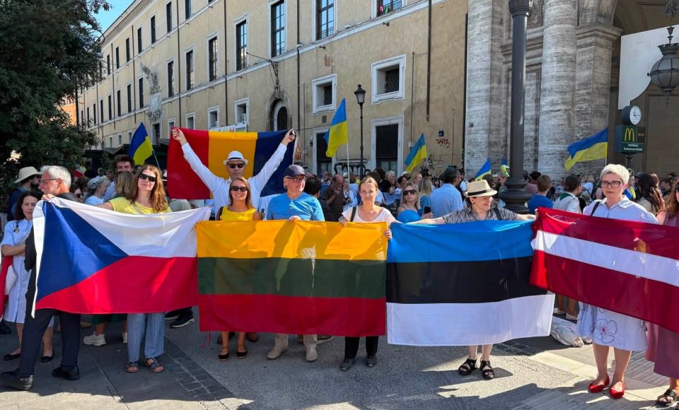 Romoje paminėtos Ukrainos nepriklausomybės 35-osios metinės