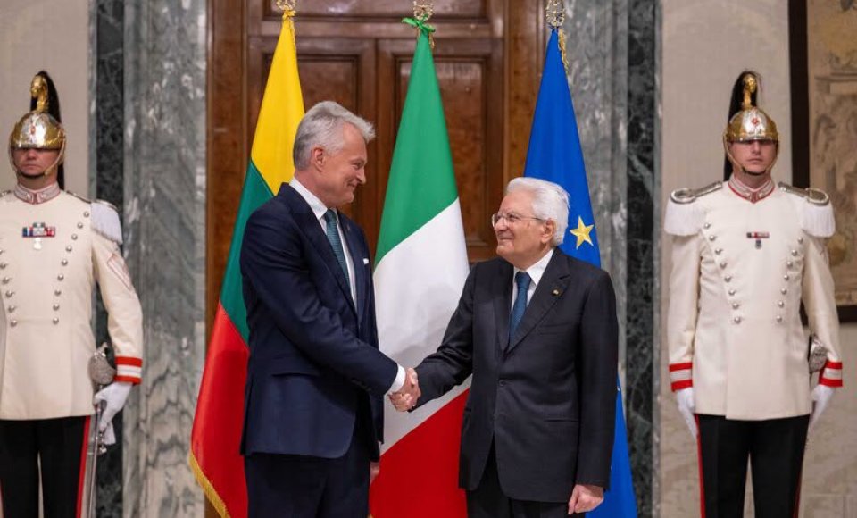 Lietuvos Respublikos Prezidentas Gitanas Nausėda su oficialiu vizitu lankėsi Italijoje 