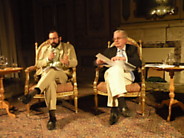 Prof. P. U. Dini skaito pranešimą